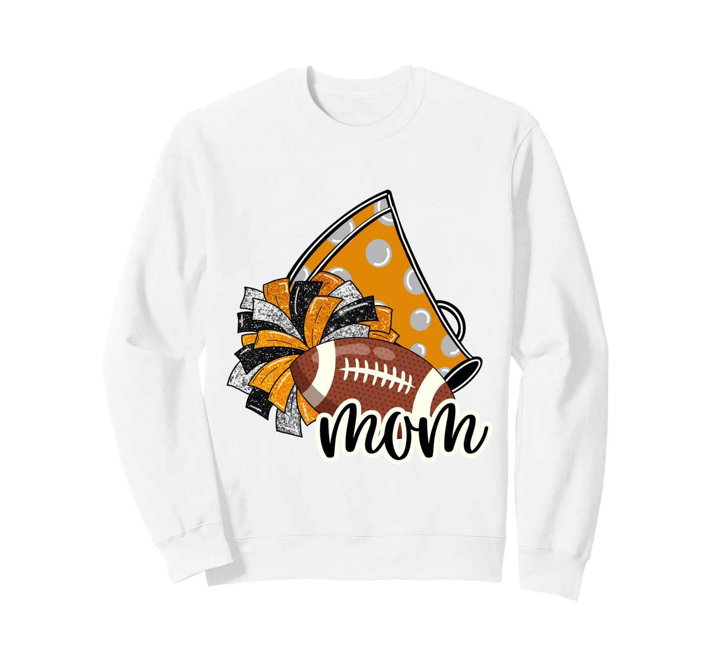 Cheerleader Mom Game Day Cheer Sweatshirt - Fun Novelty Design for Adults - T-Shirt, Sweatshirt, Hoodie