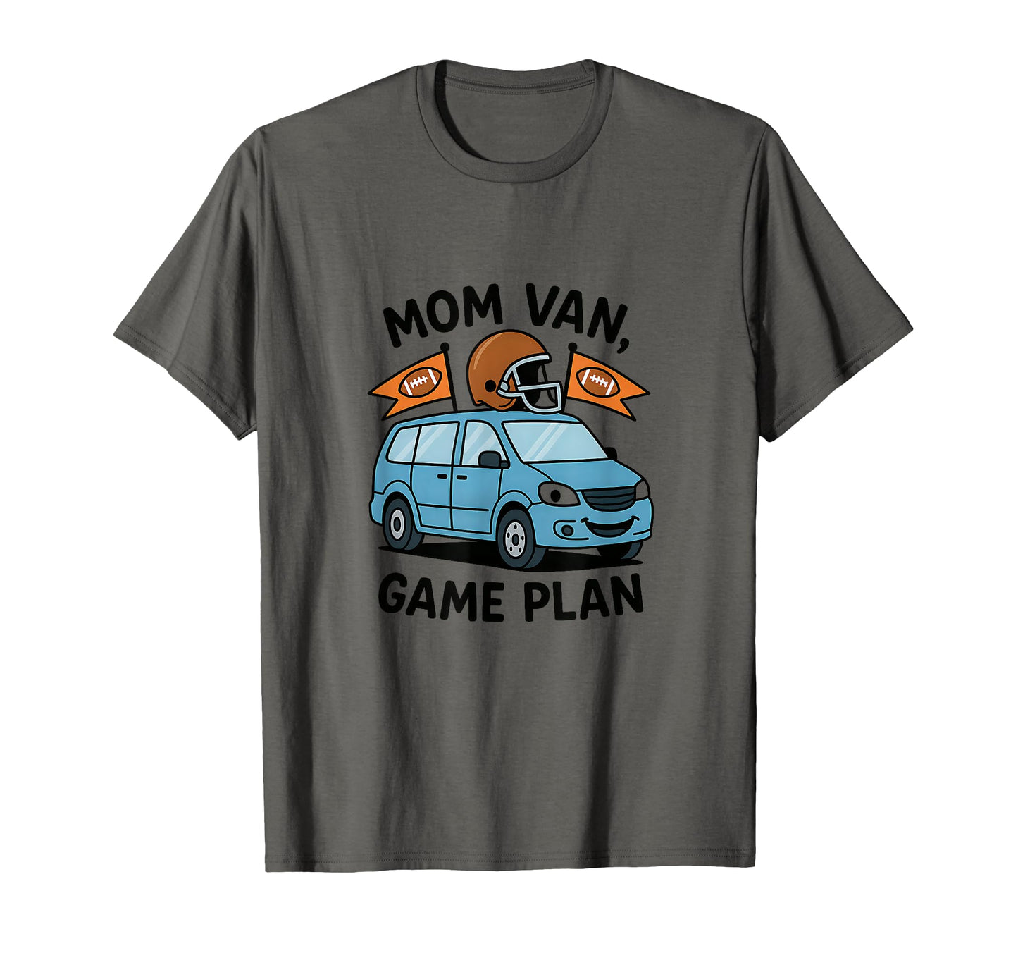 Funny Football Mom Minivan Cartoon Game T-Shirt - Aesthetic Graphic Unisex - T-Shirt, Sweatshirt, Hoodie