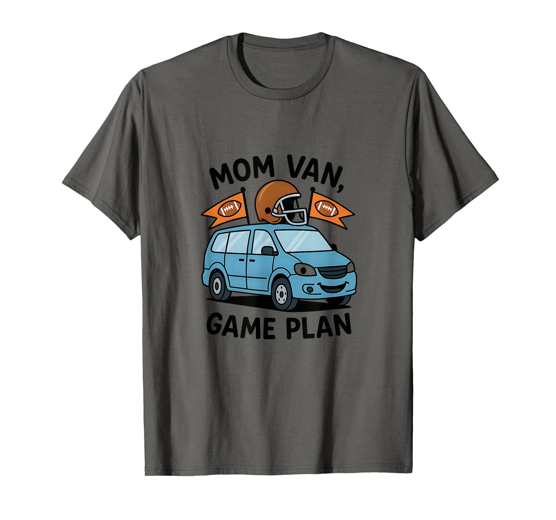Funny Football Mom Minivan Cartoon Game T-Shirt - Aesthetic Graphic Unisex - T-Shirt, Sweatshirt, Hoodie