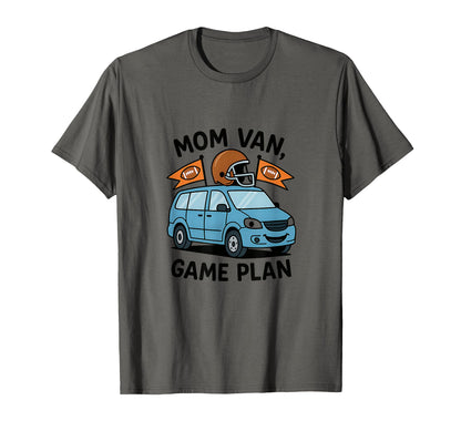 Funny Football Mom Minivan Cartoon Game T-Shirt - Aesthetic Graphic Unisex - T-Shirt, Sweatshirt, Hoodie