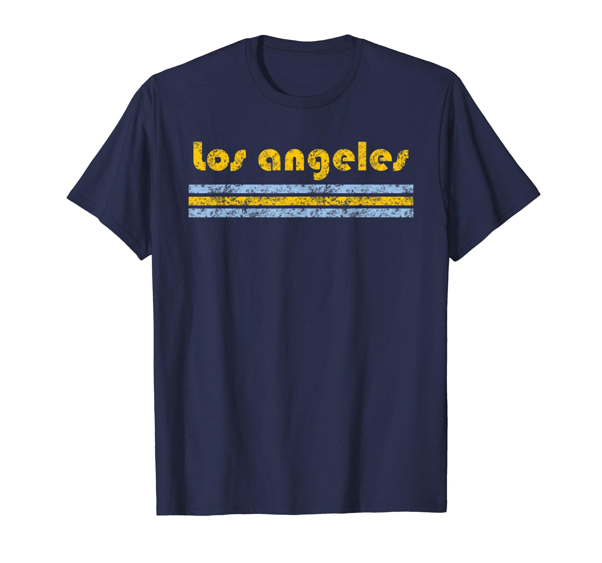 Los Angeles California Three Stripe T-Shirt - Custom Art Print for Adults - T-Shirt, Sweatshirt, Hoodie