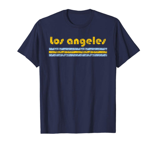 Los Angeles California Three Stripe T-Shirt - Custom Art Print for Adults - T-Shirt, Sweatshirt, Hoodie