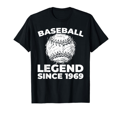 Born 1969 Baseball Baseballer Player T-Shirt - Streetwear Style for Adults - T-Shirt, Sweatshirt, Hoodie
