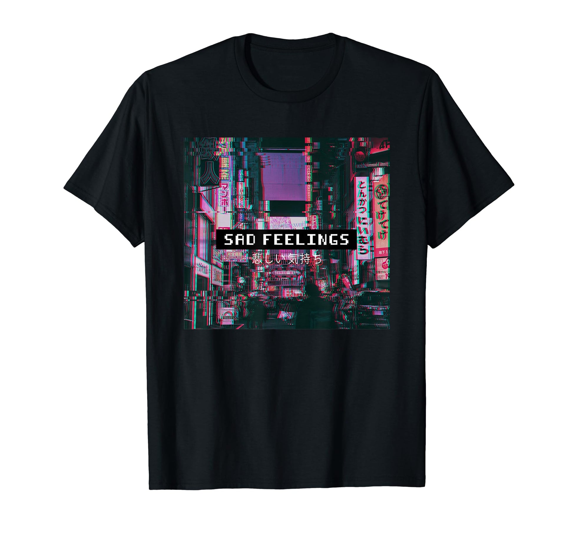 Sad Feelings Vaporwave Aesthetic T-Shirt - Casual Everyday Wear Unisex - T-Shirt, Sweatshirt, Hoodie
