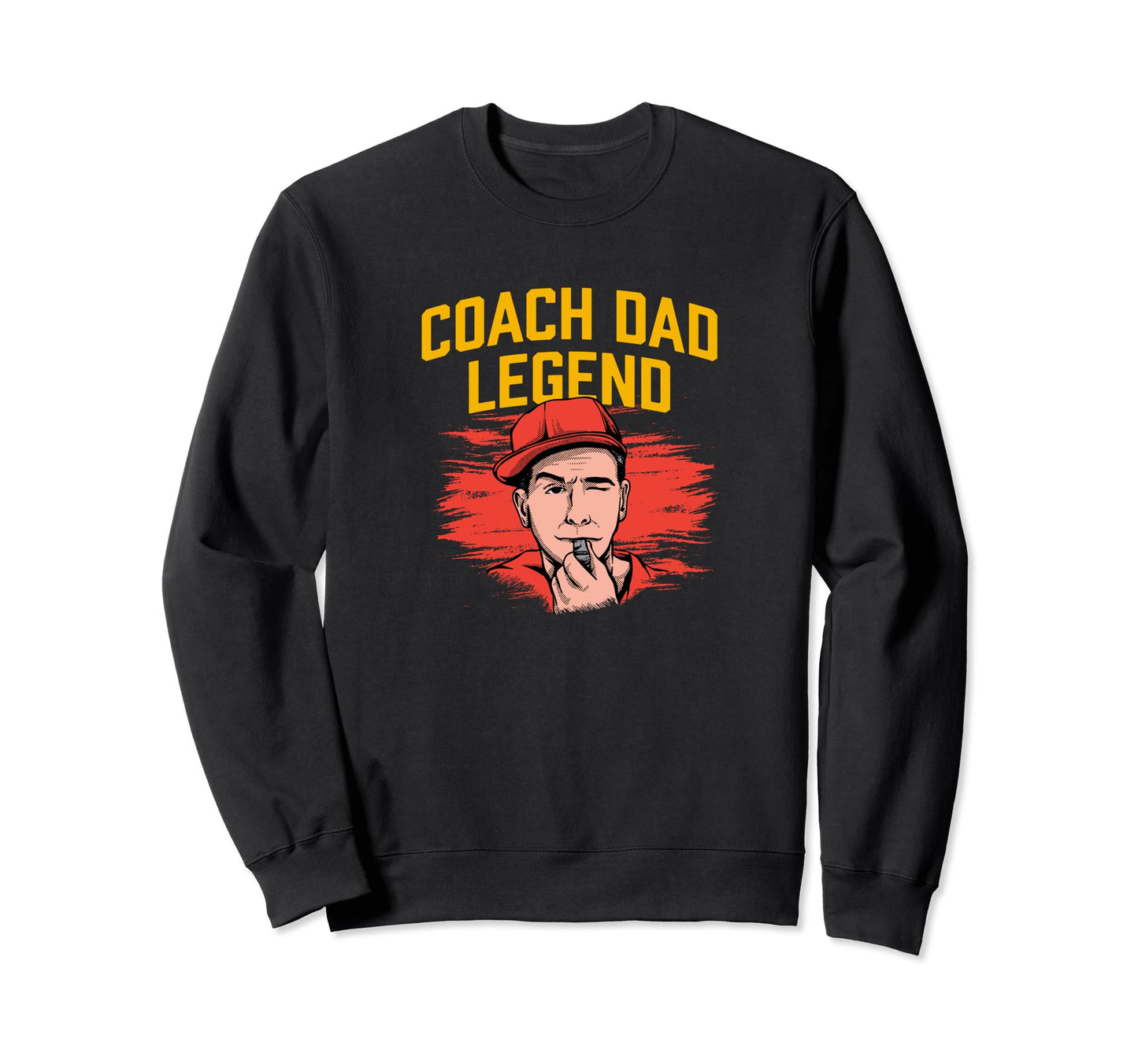 Coach Dad Legend Coaching Fathers Sweatshirt - Aesthetic Graphic Unisex - T-Shirt, Sweatshirt, Hoodie