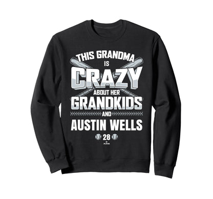 Grandma Crazy Austin Wells New Sweatshirt - Custom Art Print for Adults - T-Shirt, Sweatshirt, Hoodie