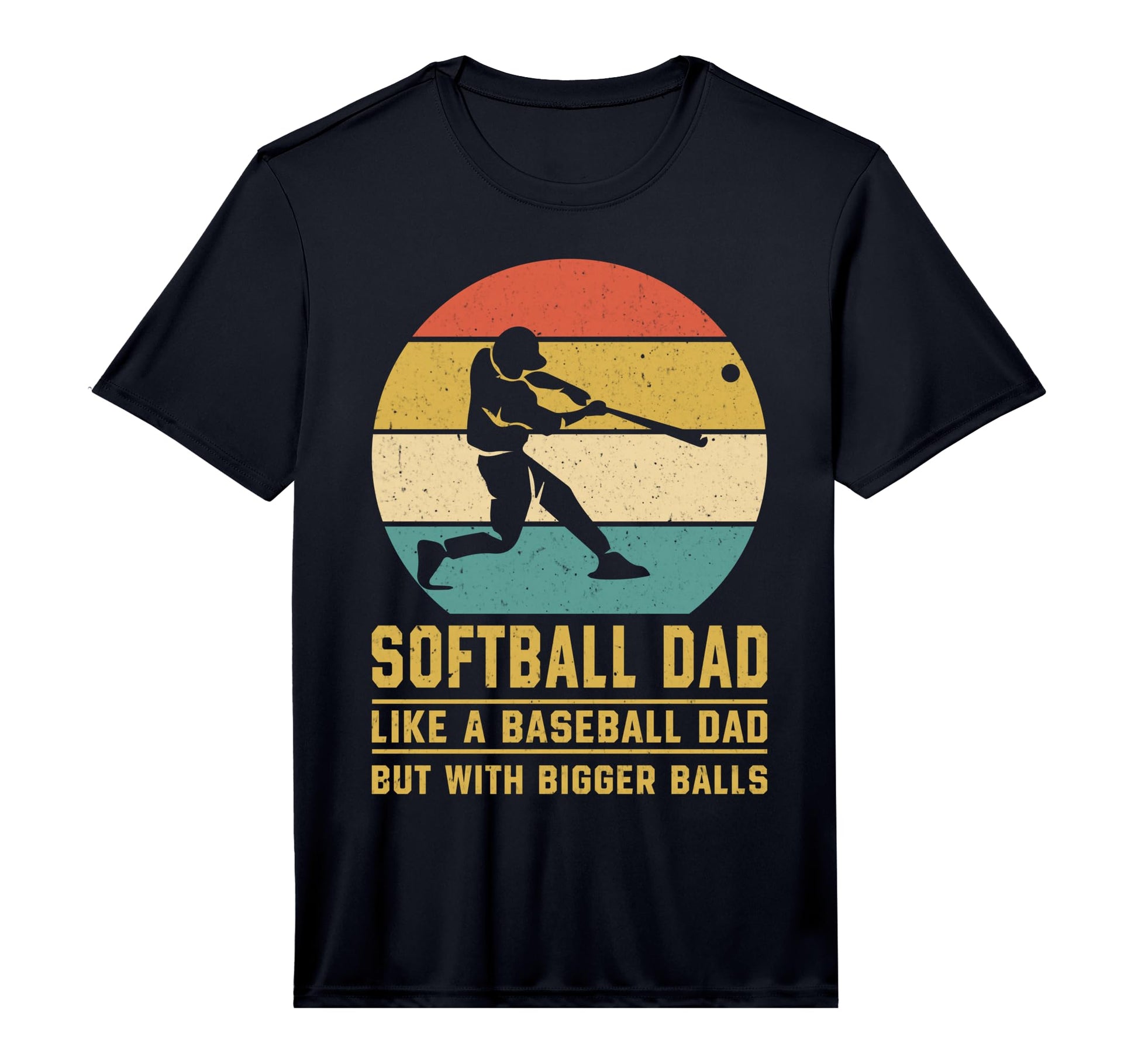 Mens Softball Dad Like Baseball Dad T-Shirt - Novelty Apparel for Adults - T-Shirt, Sweatshirt, Hoodie