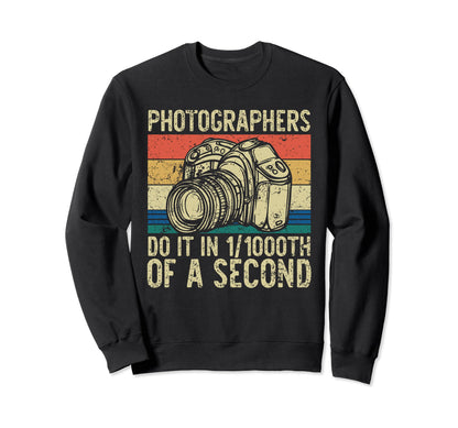 Photo Camera Photographer Flash Sweatshirt - Graphic Print Men Women - T-Shirt, Sweatshirt, Hoodie