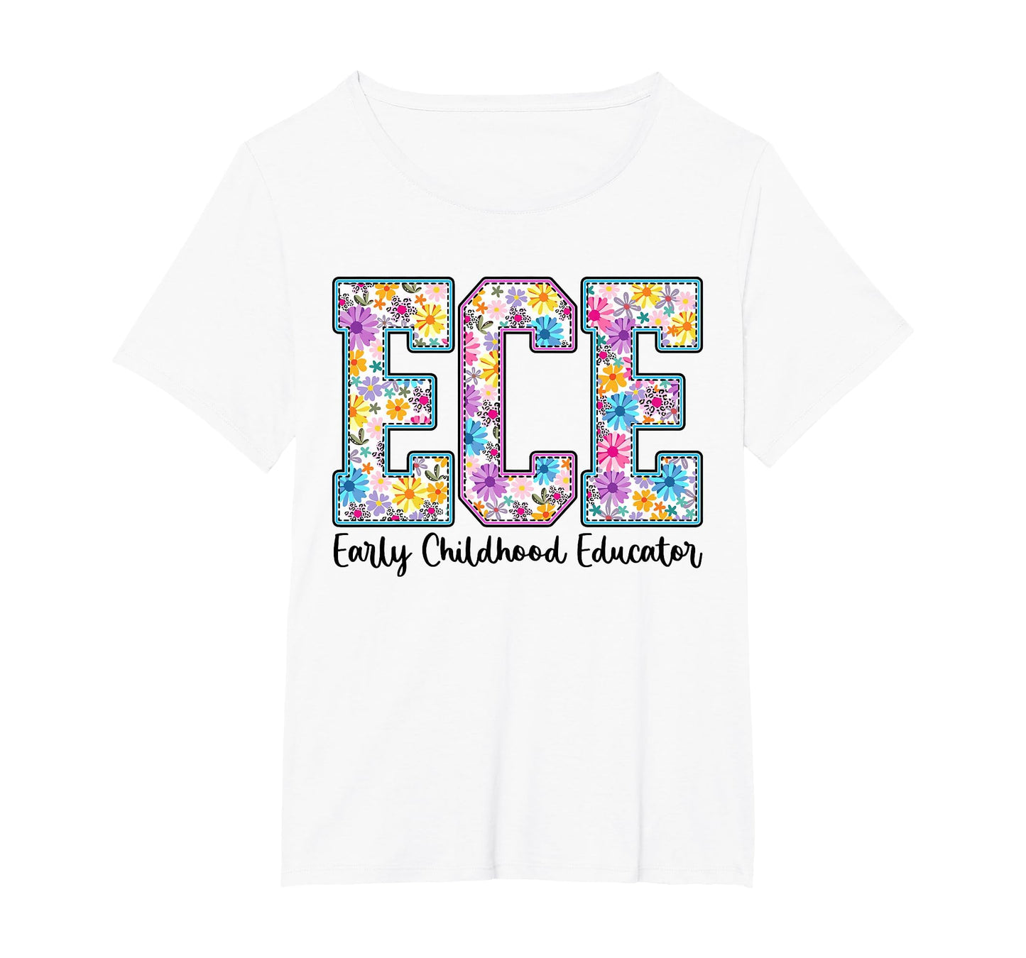 Ece Early Childhood Educator Boho T-Shirt - Trendy Graphic for Adults - T-Shirt, Sweatshirt, Hoodie