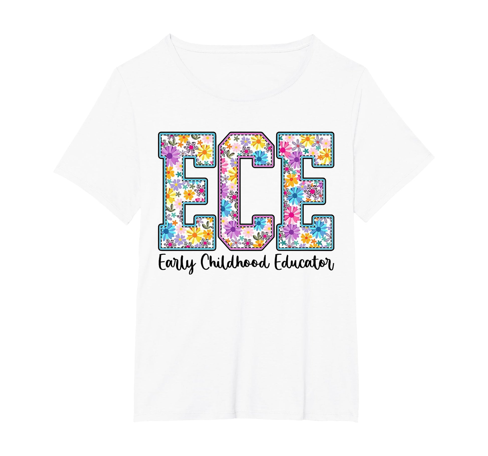 Ece Early Childhood Educator Boho T-Shirt - Trendy Graphic for Adults - T-Shirt, Sweatshirt, Hoodie