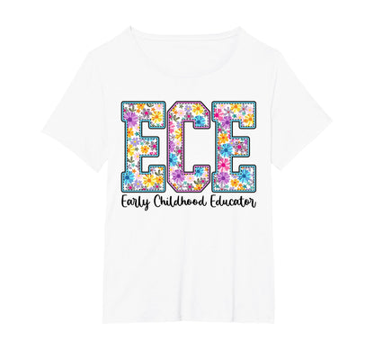 Ece Early Childhood Educator Boho T-Shirt - Trendy Graphic for Adults - T-Shirt, Sweatshirt, Hoodie