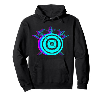 Archery Archer Bow And Arrow Vaporwave Hoodie - Minimalist Print Men Women - T-Shirt, Sweatshirt, Hoodie