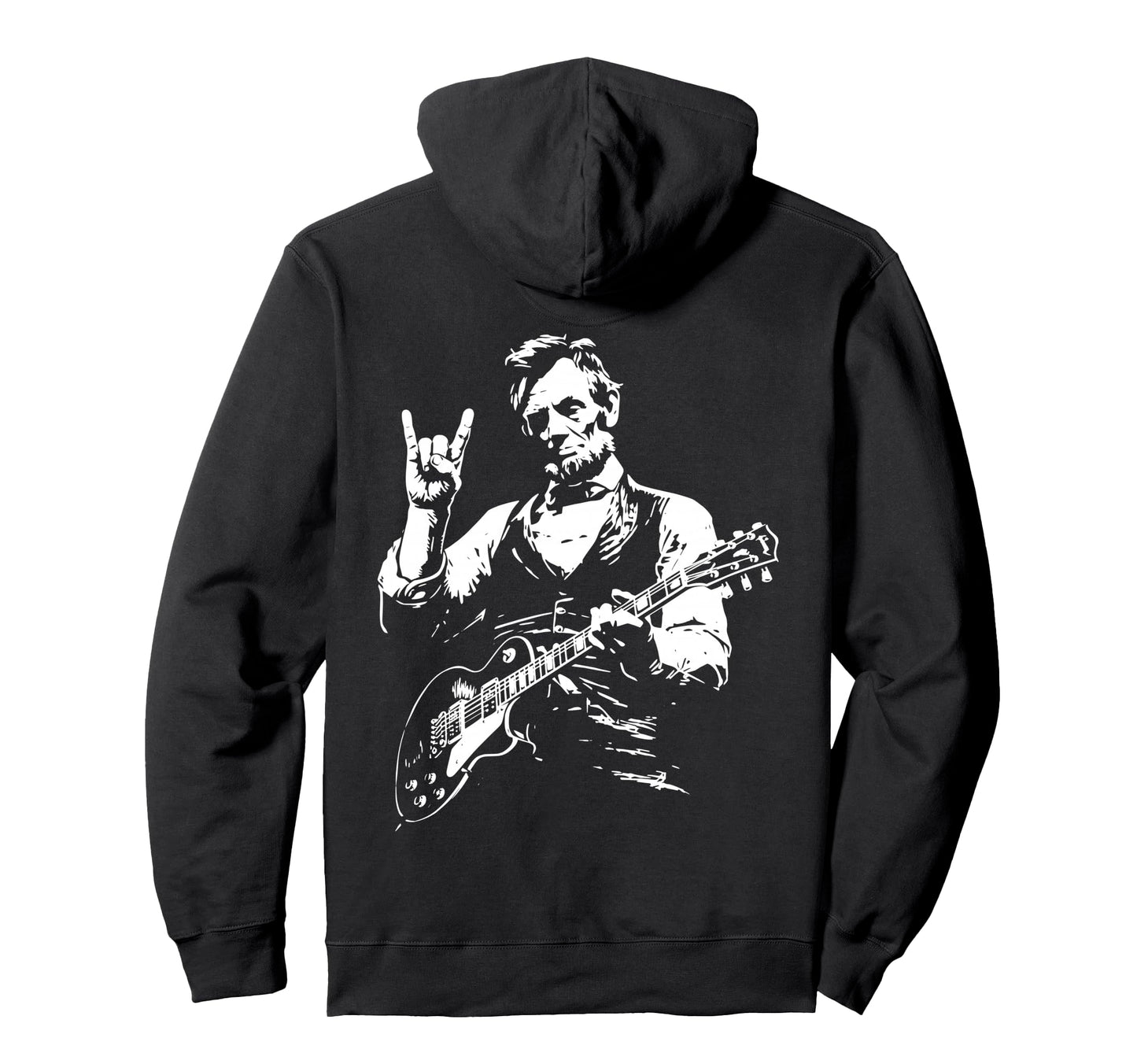 Us President Abraham Lincoln Playing Hoodie - Unique Graphic Men Women - T-Shirt, Sweatshirt, Hoodie