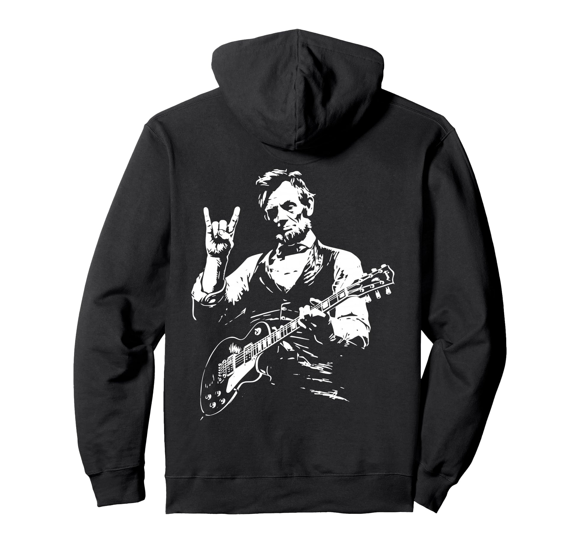 Us President Abraham Lincoln Playing Hoodie - Unique Graphic Men Women - T-Shirt, Sweatshirt, Hoodie