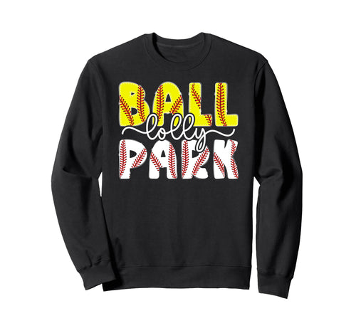 Ballpark Lolly Grandma Softball Sweatshirt - Aesthetic Graphic for Adults - T-Shirt, Sweatshirt, Hoodie