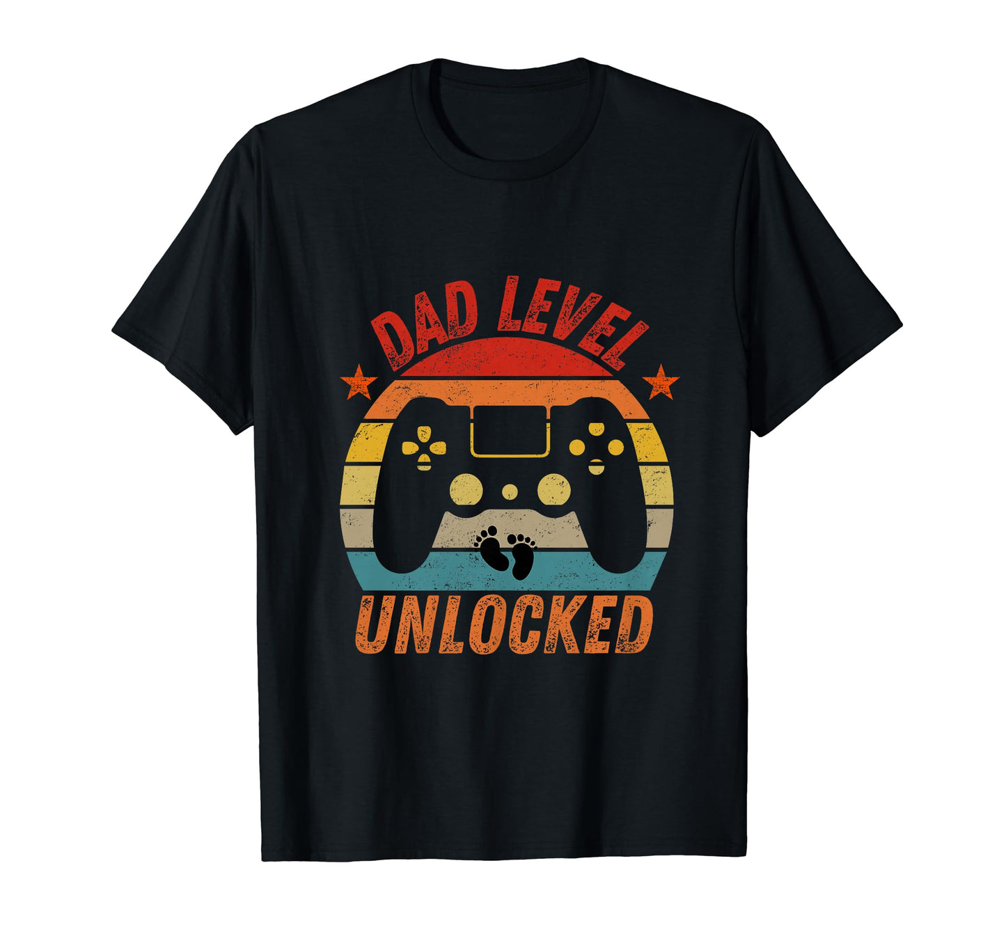 Dad Level Unlocked New Dad Leveled Up To T-Shirt - Custom Art Print Unisex - T-Shirt, Sweatshirt, Hoodie