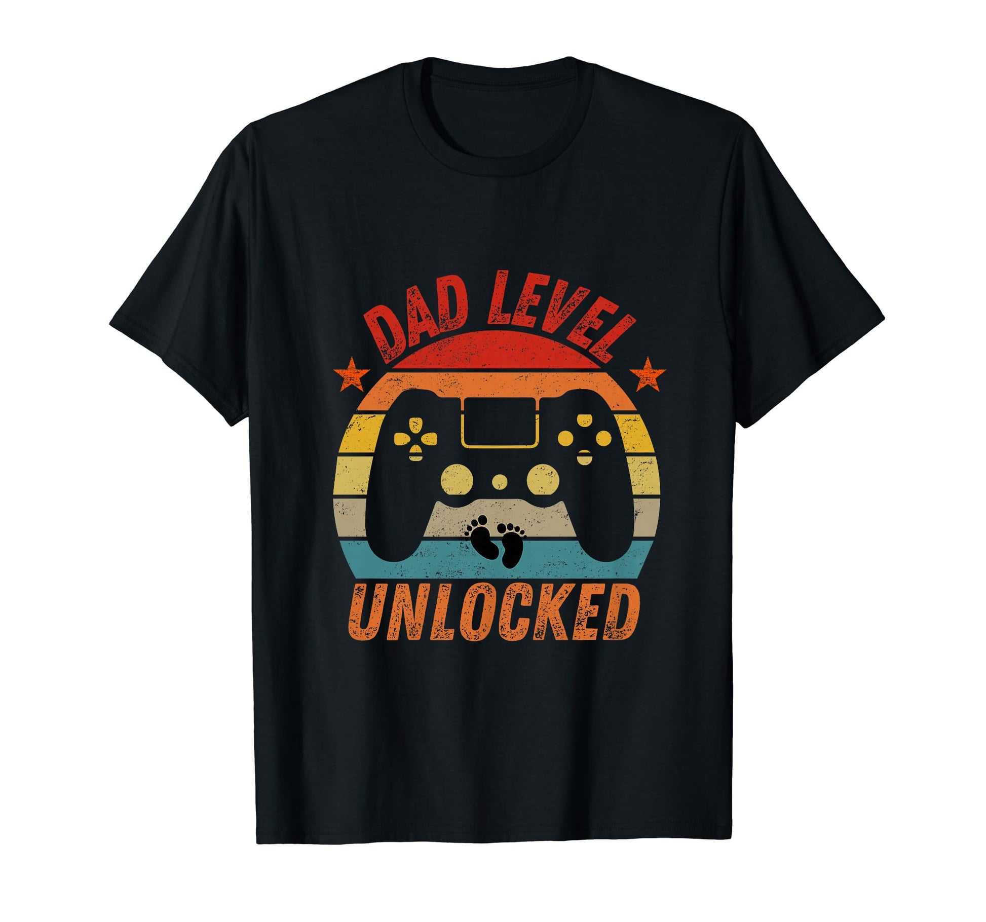 Dad Level Unlocked New Dad Leveled Up To T-Shirt - Custom Art Print Unisex - T-Shirt, Sweatshirt, Hoodie