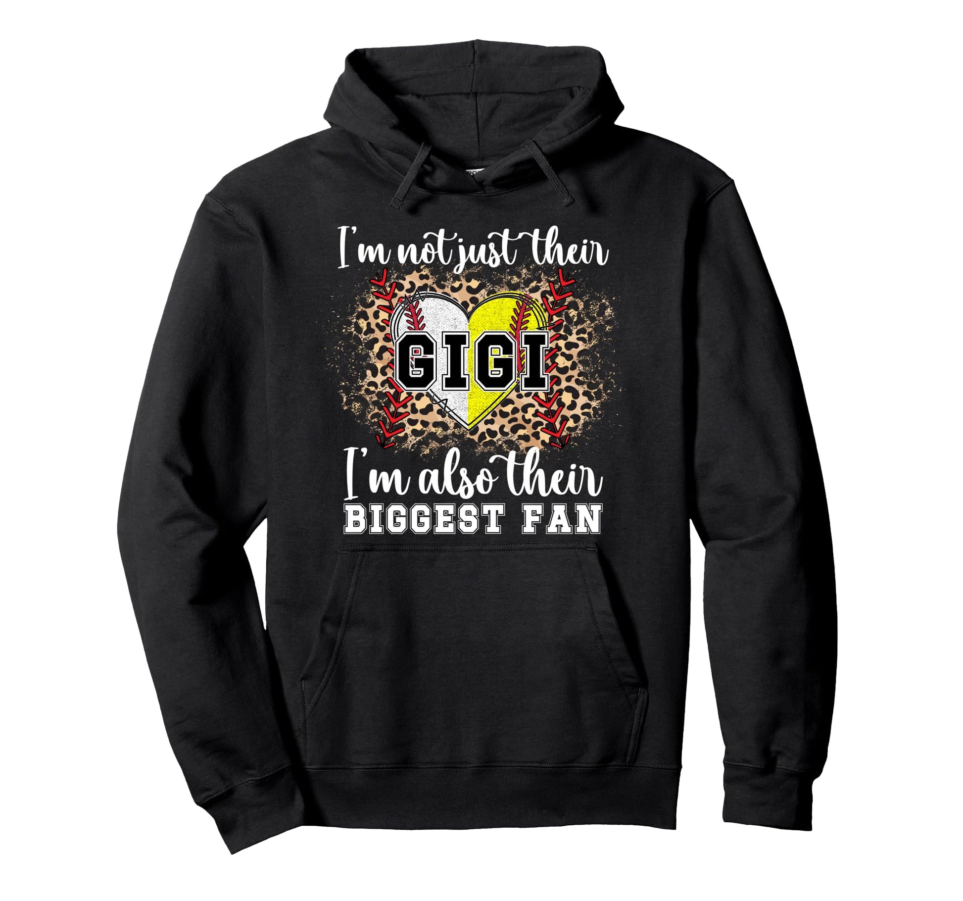 Their Biggest Fan Gigi Softball Baseball Hoodie - Novelty Apparel Unisex - T-Shirt, Sweatshirt, Hoodie