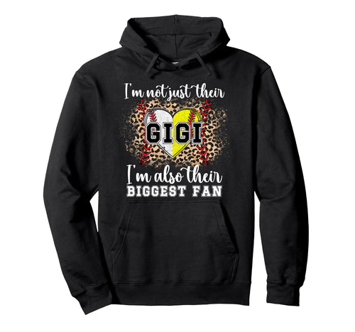 Their Biggest Fan Gigi Softball Baseball Hoodie - Novelty Apparel Unisex - T-Shirt, Sweatshirt, Hoodie