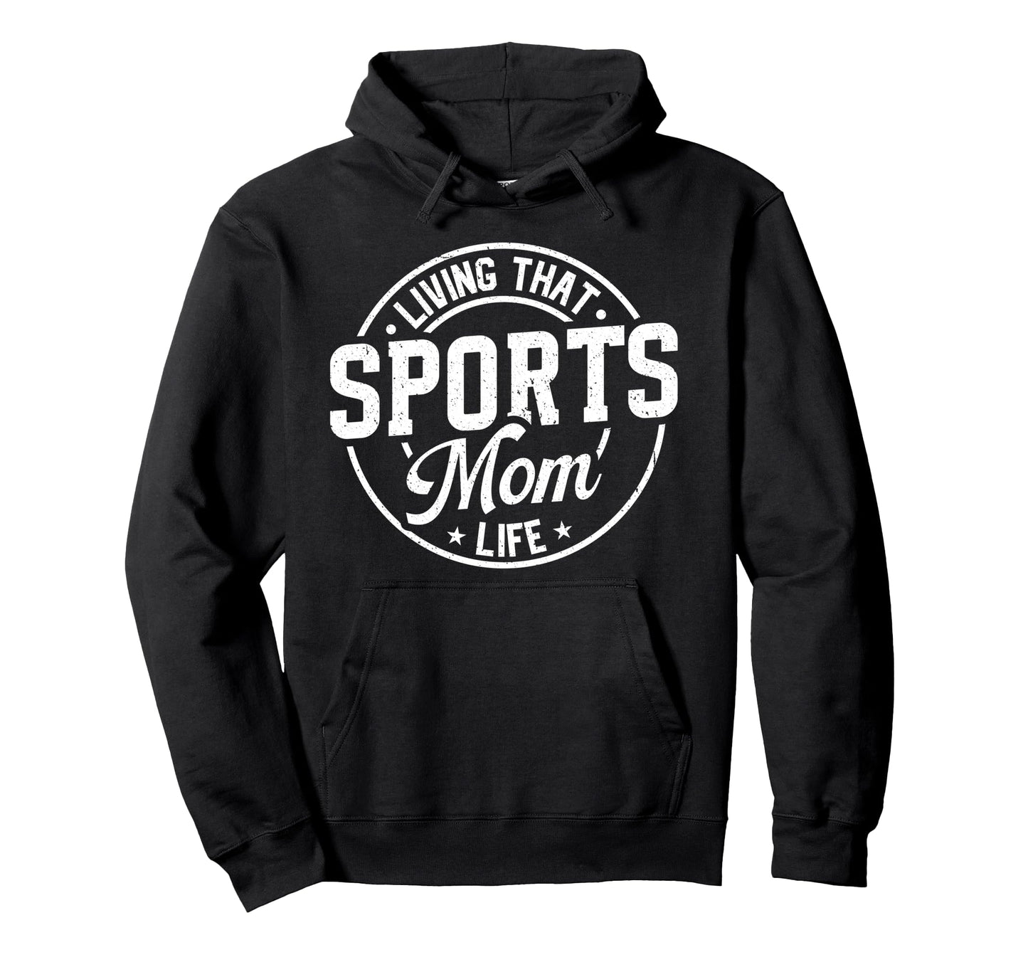 Sports Mom Life Living That Proud Hoodie - Minimalist Print Men Women - T-Shirt, Sweatshirt, Hoodie