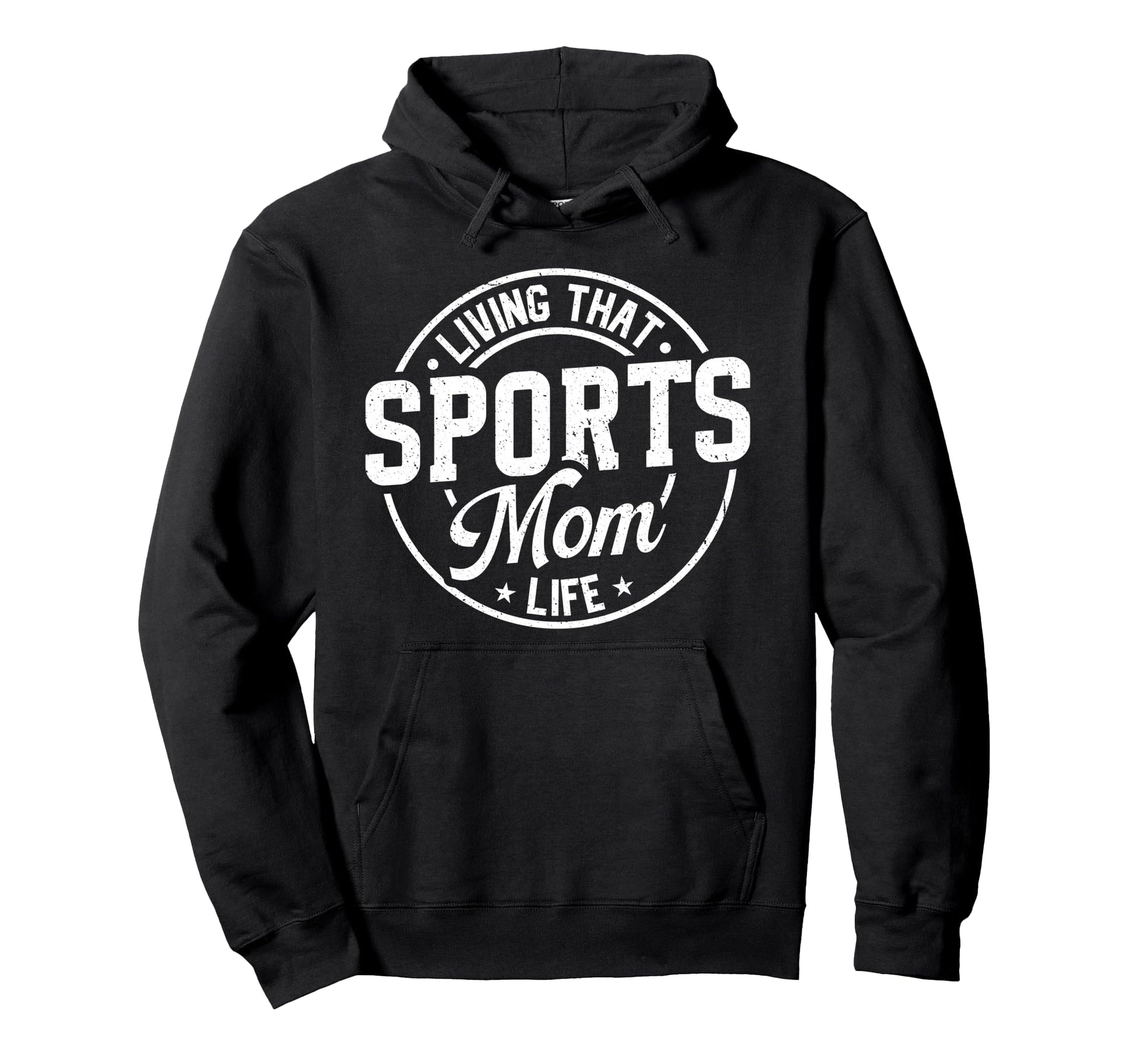 Sports Mom Life Living That Proud Hoodie - Minimalist Print Men Women - T-Shirt, Sweatshirt, Hoodie