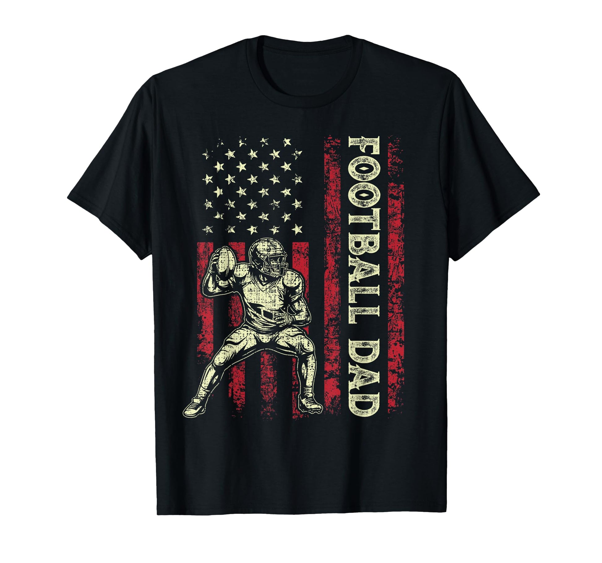 Fathers Day Football Dad American Us T-Shirt - Graphic Print for Adults - T-Shirt, Sweatshirt, Hoodie