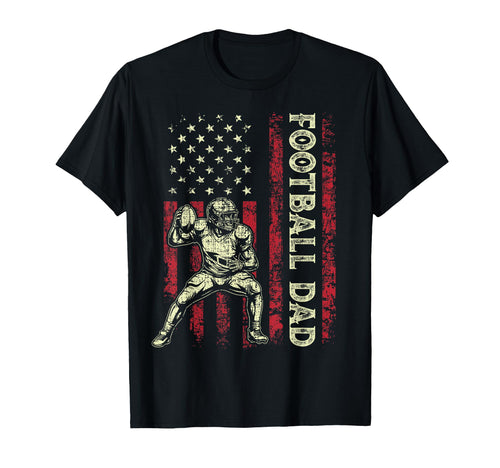 Fathers Day Football Dad American Us T-Shirt - Graphic Print for Adults - T-Shirt, Sweatshirt, Hoodie