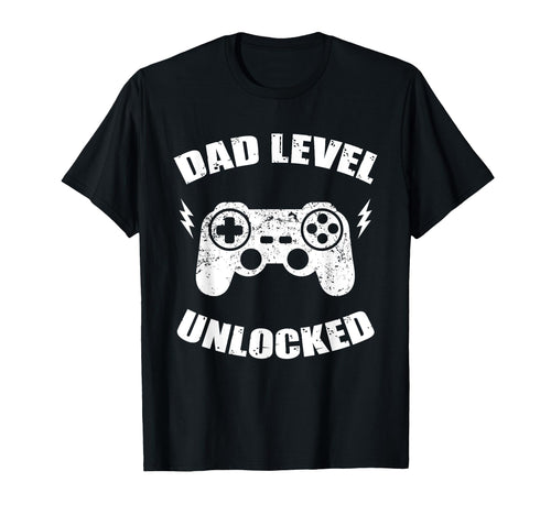 Dad Level Unlocked Gaming Controller T-Shirt - Streetwear Style for Adults - T-Shirt, Sweatshirt, Hoodie