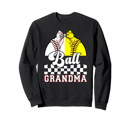 Ball Grandma Coquette Baseball Sweatshirt - Novelty Apparel Men Women - T-Shirt, Sweatshirt, Hoodie