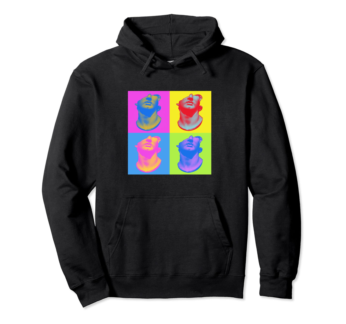 Broken Statue Vaporwave Aesthetic Pop Hoodie - Novelty Apparel for Adults - T-Shirt, Sweatshirt, Hoodie