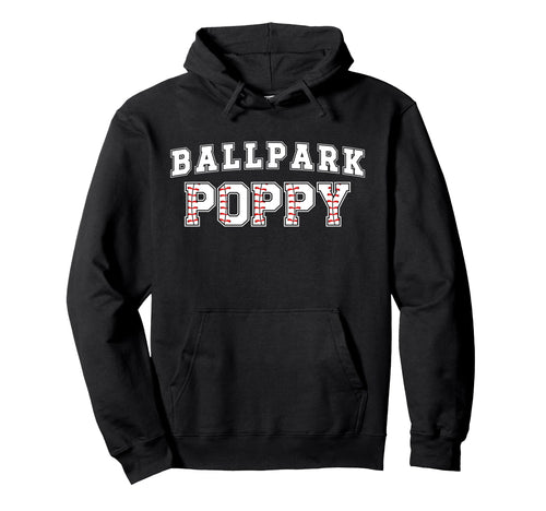Ballpark Poppy Baseball Poppy Baseball Hoodie - Graphic Print for Adults - T-Shirt, Sweatshirt, Hoodie