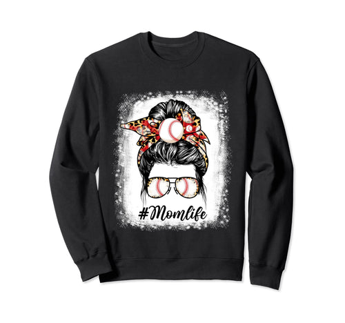 Mothers Day Baseball Mom Life Sweatshirt - Aesthetic Graphic for Adults - T-Shirt, Sweatshirt, Hoodie