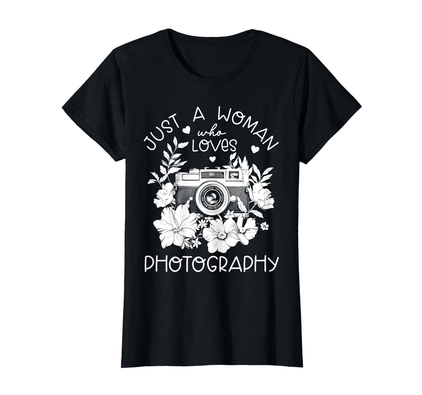 Photographer Camera Flowers Photography T-Shirt - Unique Graphic Unisex - T-Shirt, Sweatshirt, Hoodie