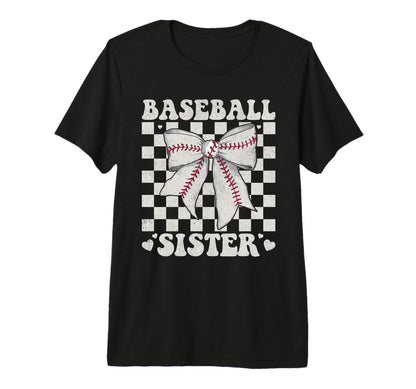 Baseball Sister Sports Fans Tri Blend T-Shirt - Minimalist Print for Adults - T-Shirt, Sweatshirt, Hoodie