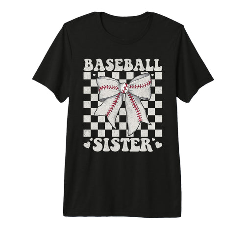 Baseball Sister Sports Fans Tri Blend T-Shirt - Minimalist Print for Adults - T-Shirt, Sweatshirt, Hoodie
