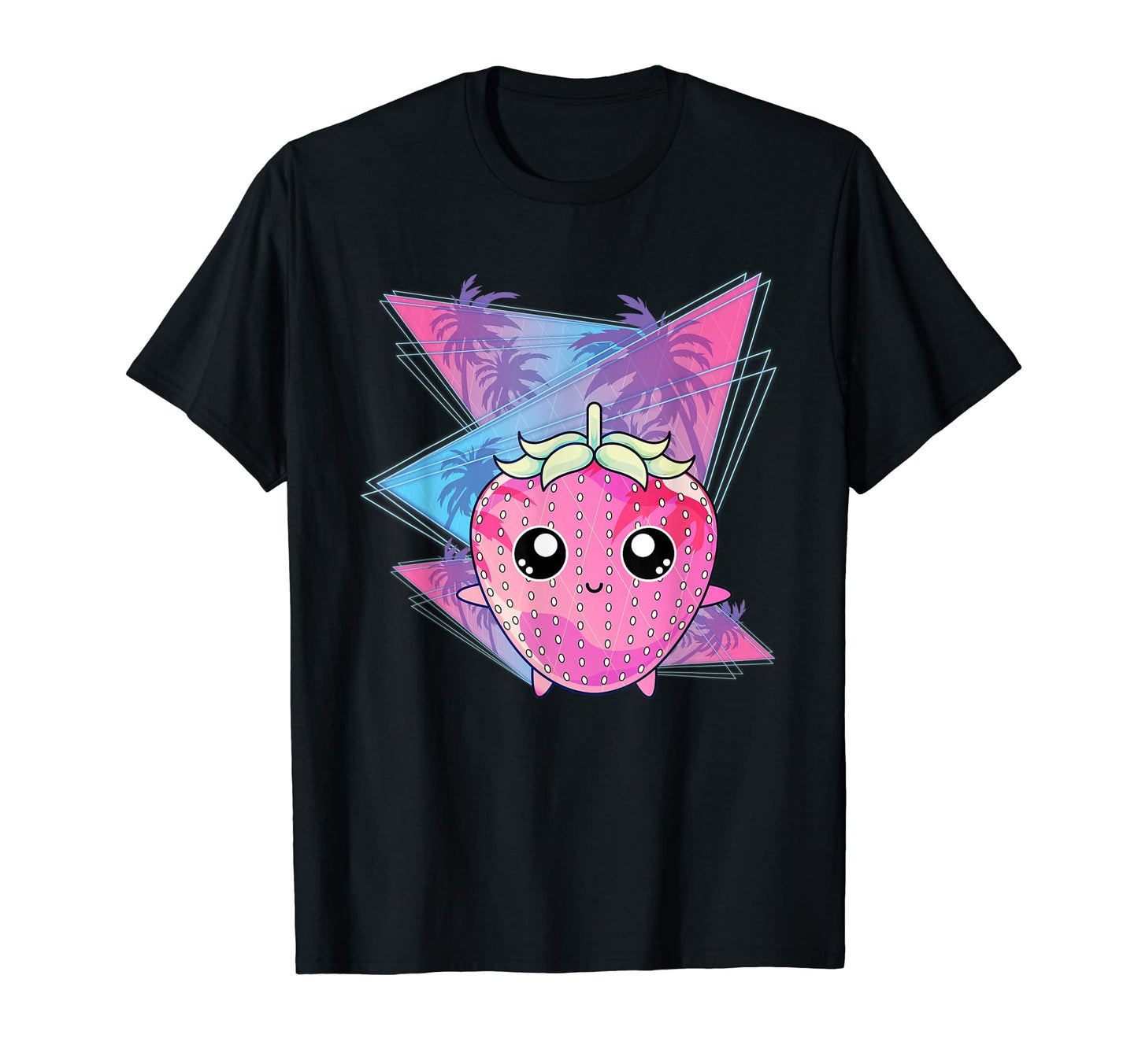 Kawaii Vaporwave Strawberry T-Shirt - Casual Everyday Wear Men Women - T-Shirt, Sweatshirt, Hoodie
