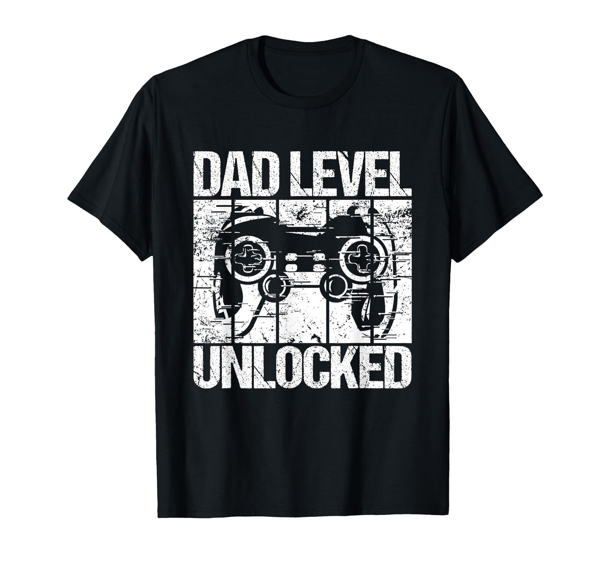 Dad Level Unlocked Gaming Controller T-Shirt - Trendy Graphic Men Women - T-Shirt, Sweatshirt, Hoodie