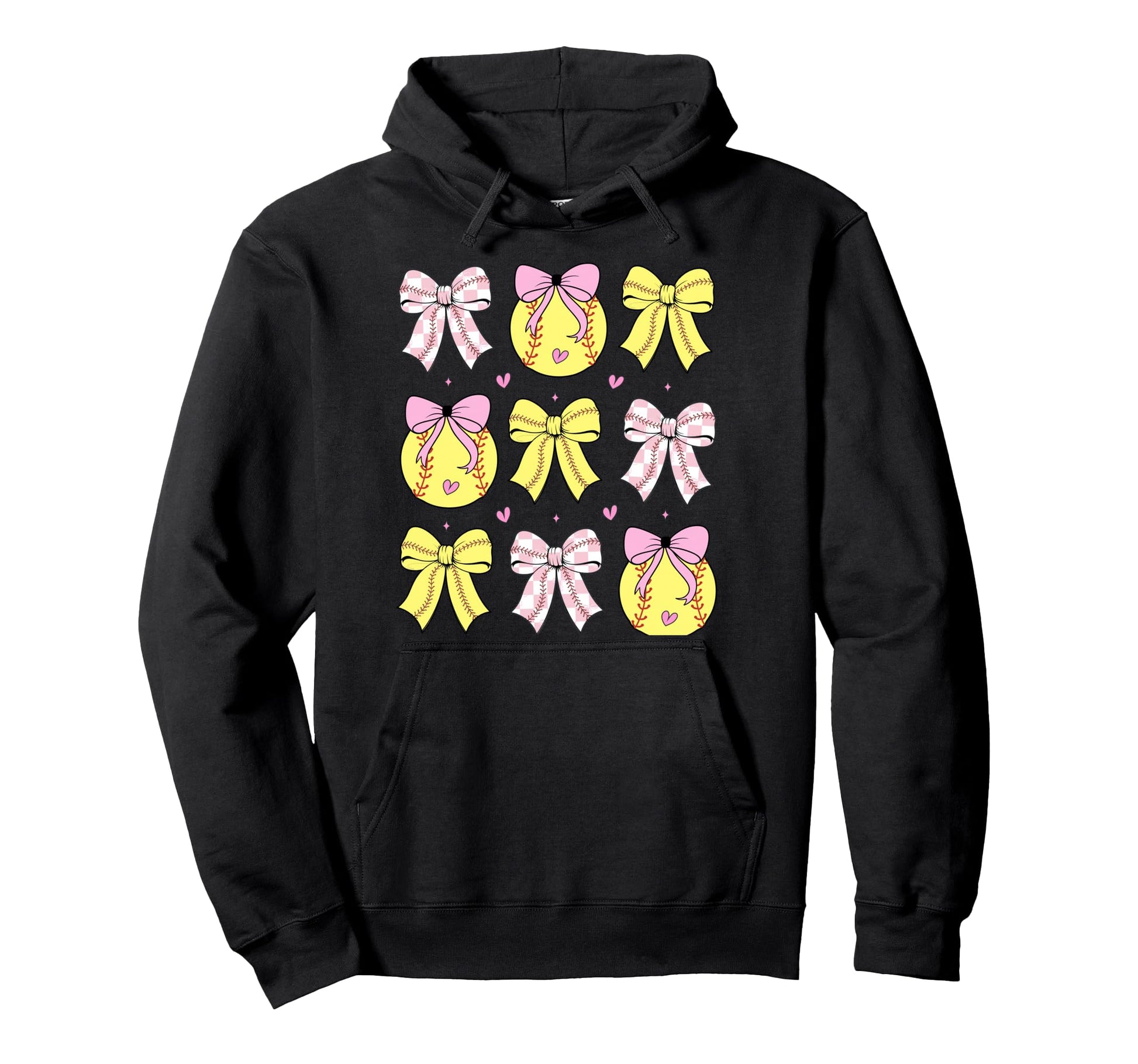 Softball Mom Bows Softball Mama Game Hoodie - Streetwear Style Men Women - T-Shirt, Sweatshirt, Hoodie