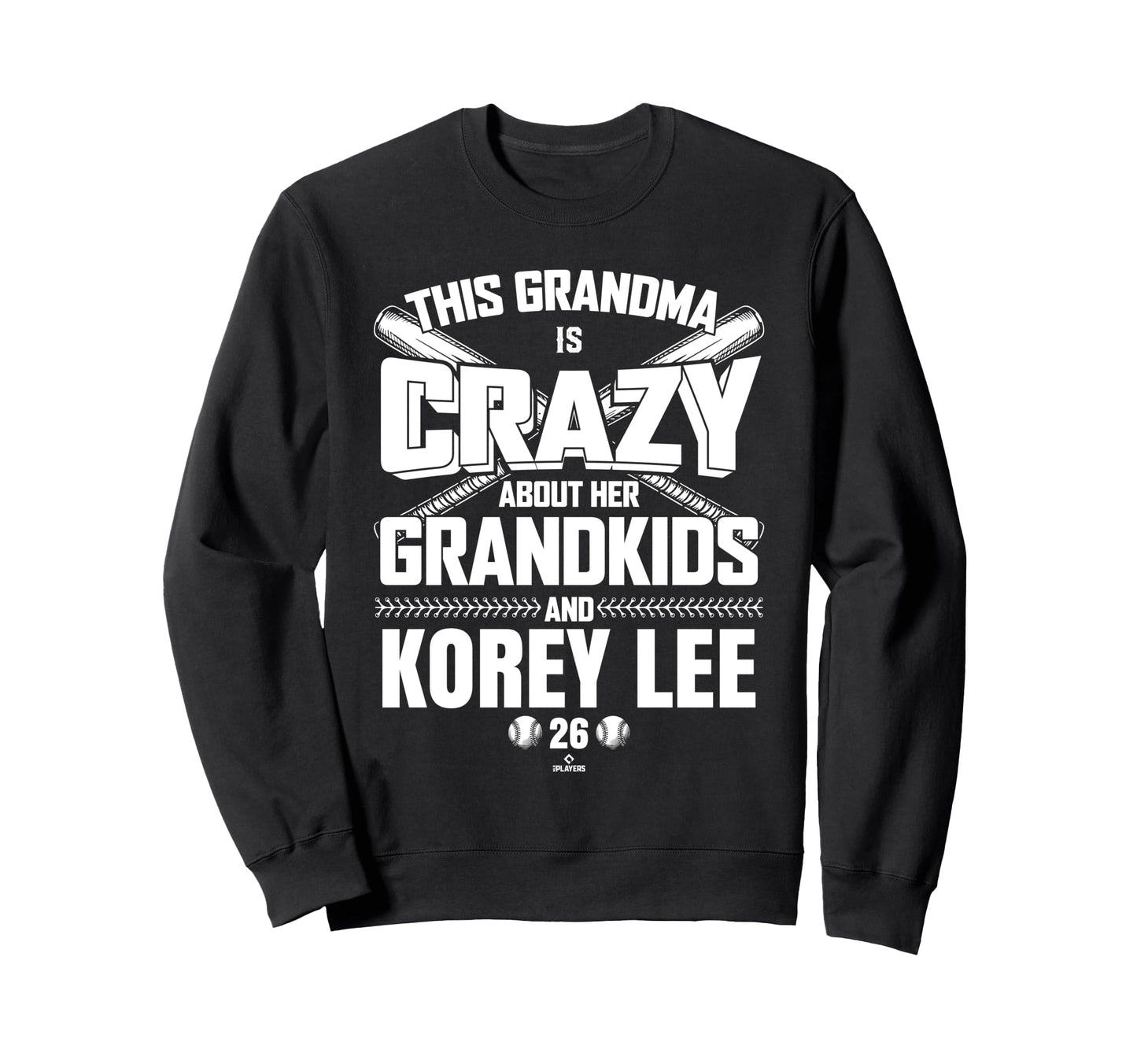 Grandma Crazy Korey Lee Chicago Sweatshirt - Novelty Apparel for Adults - T-Shirt, Sweatshirt, Hoodie