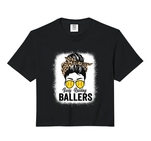 Busy Raising Ballers Softball Messy Sweatshirt - Streetwear Style Unisex - T-Shirt, Sweatshirt, Hoodie