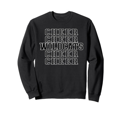 Wildcats Cheer Squad Sweatshirt - Casual Everyday Wear for Adults - T-Shirt, Sweatshirt, Hoodie