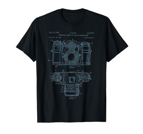 Photography Lover Gift Camera Patent T-Shirt - Graphic Print Unisex - T-Shirt, Sweatshirt, Hoodie
