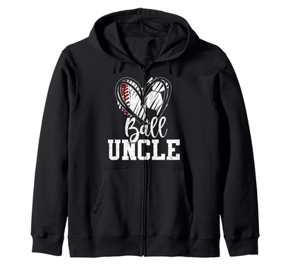 Ball Uncle Heart Baseball Soccer T-Shirt - Fun Novelty Design Men Women - T-Shirt, Sweatshirt, Hoodie