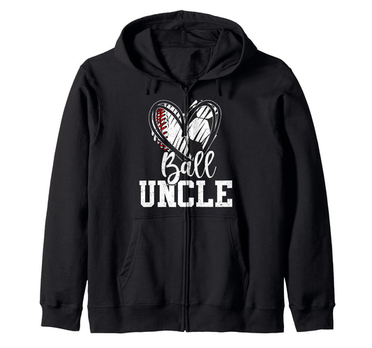 Ball Uncle Heart Baseball Soccer T-Shirt - Fun Novelty Design Men Women - T-Shirt, Sweatshirt, Hoodie