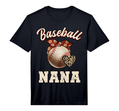 Mens Baseball Nana Bandana Leopard T-Shirt - Custom Art Print for Adults - T-Shirt, Sweatshirt, Hoodie