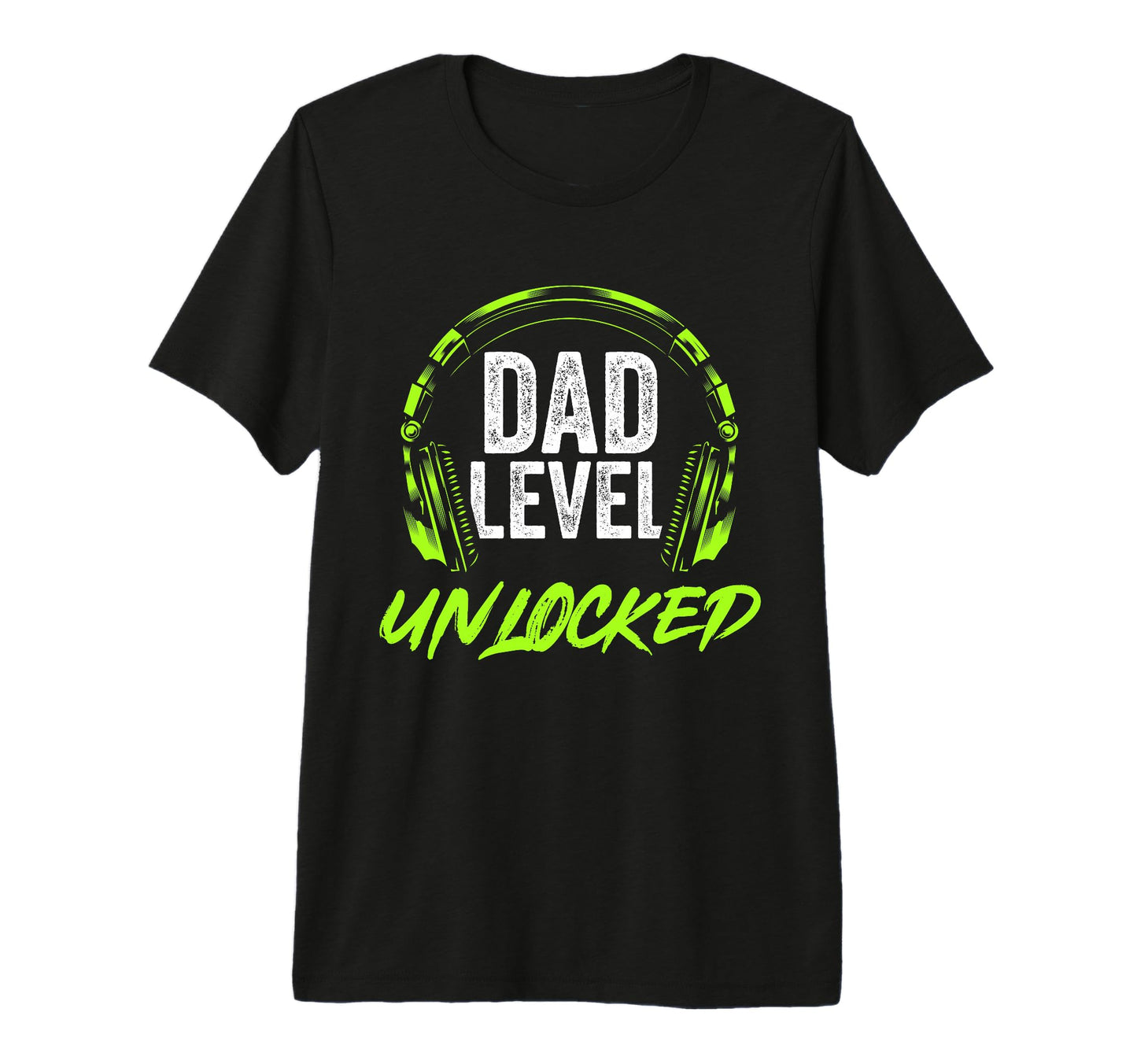 Mens Dad Level Unlocked Gamer Dad T-Shirt - Minimalist Print Men Women - T-Shirt, Sweatshirt, Hoodie