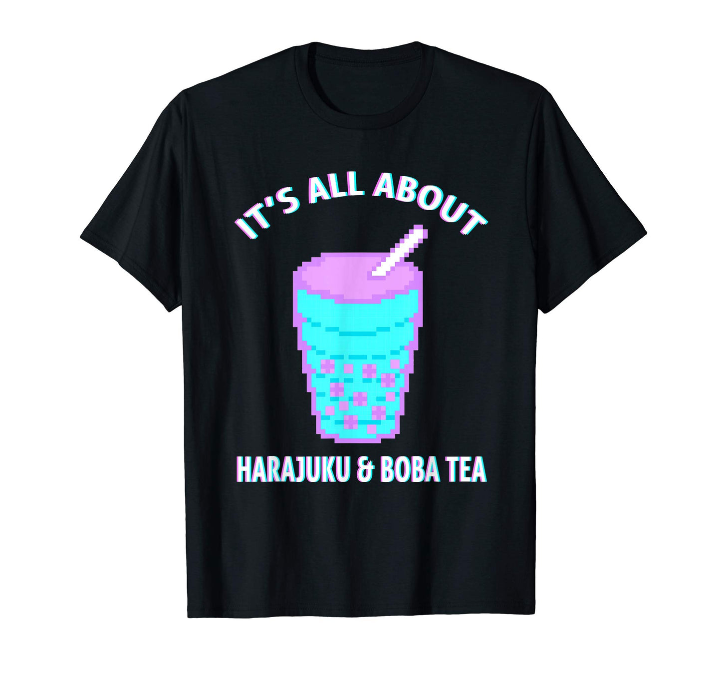 Bubble Tea Boba Tea And Harajuku Vaporwave T-Shirt - Unique Graphic Unisex - T-Shirt, Sweatshirt, Hoodie