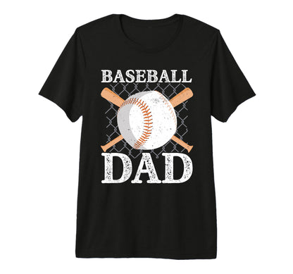 Fathers Day Baseball Dad Parent Tri T-Shirt - Casual Everyday Wear Unisex - T-Shirt, Sweatshirt, Hoodie