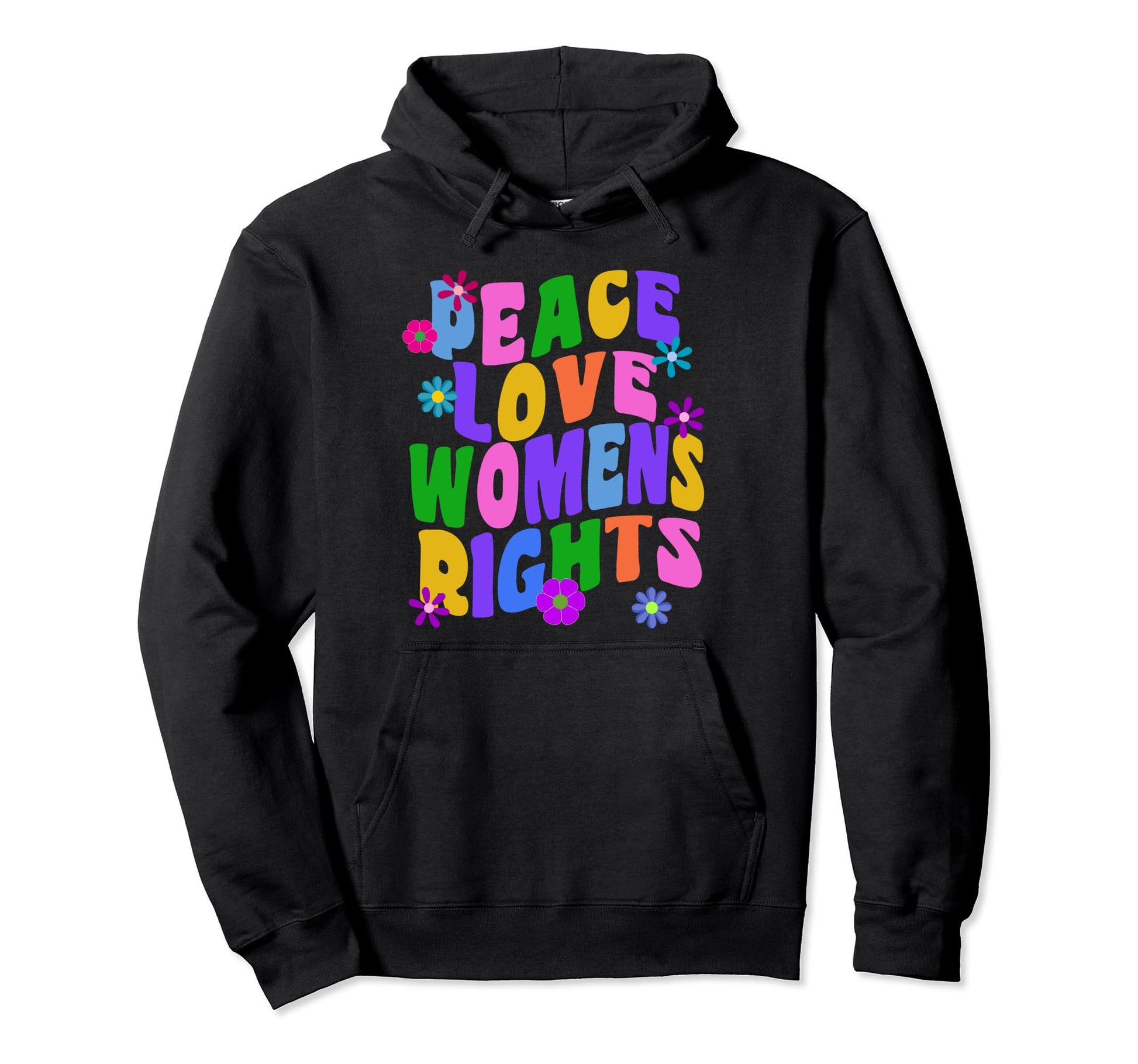 Peace Love Womens Rights Hippie Boho Hoodie - Novelty Apparel Men Women - T-Shirt, Sweatshirt, Hoodie