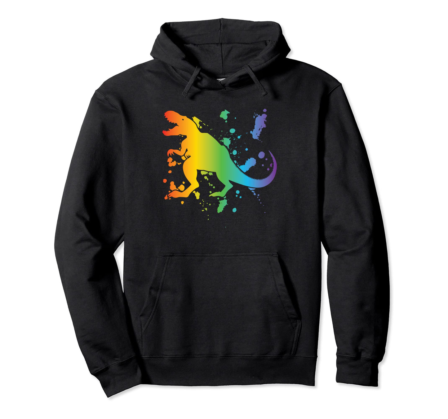 Lgbt Rainbow Dinosaur Gay Pride Mens Hoodie - Graphic Print for Adults - T-Shirt, Sweatshirt, Hoodie